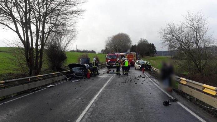 Acidente na N31, 02.02.2021 - FOTO POLICE LUXEMBOURG