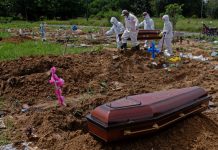 Covid-19: Brasil registou 564.773 mortes e mais de 20,2 milhões de casos